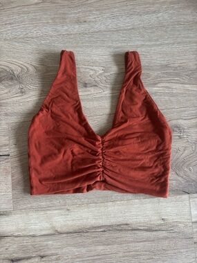 Indigo Luna Moon bralette size Medium - Rust Orange